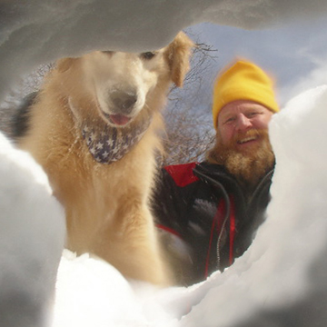 Butch and his partner 'Badger" as seen by a buried victim